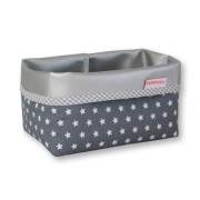 Cottonbaby grijs met sterren mandje