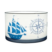 hanglamp boot blauw aan