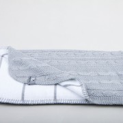 Baby's only ledikantdeken kabel feston Lichtgrijs