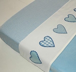 taftan wieglaken licht blauw