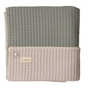 Koeka ledikantdeken sapphire-silvergrey