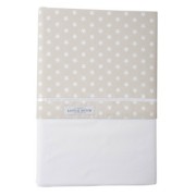 Little Dutch crib sheet beige with white stars