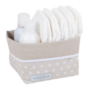Little Dutch commodemandje beige met witte sterretjes