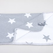 baby's only 1-persoonsdeken wit met grijs sterren