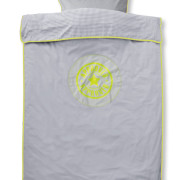 Cottonbaby dekbedovertrek met fluo stempel lime