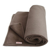 Cottonbaby wiegdekentje wafelstof bruin