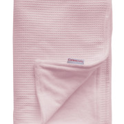 Cottonbaby ledikantdekens wafelstof gevoerd lichtroze