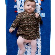 aankleedkussenhoes delftsblauw met labels