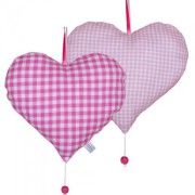 muziekdoos hart rose fuchsia ruit littledutch