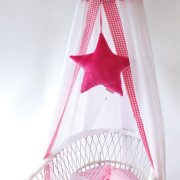 fuchsia hemeltje ruit cottonbaby