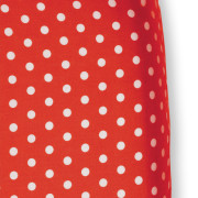 hoeslaken rood met witte stippen