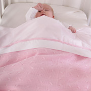 baby's only kabel dekbedovertrek licht rose