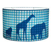 hanglamp dieren parade turquoise / blauw