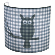 wandlamp uil grijs