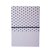 wieglaken wit met blauwe sterren