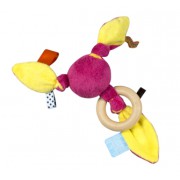 Snoozebaby fantasy rattle candy pink