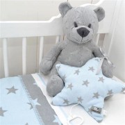 Baby's Only wiegdeken met ster lichtblauw
