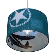 10412 Hanglamp silhouette - vliegtuig mint - ONDERAANZICHT