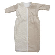 0865 Slaapzak winter beige & beige witte ster