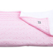 baby's only wiegdeken kabel baby roze