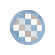 rond boxkleed blauw blocks