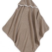 Jollein badcape taupe/wit