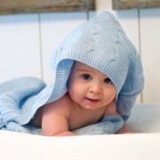 Baby's only omslagdoek kabel uni