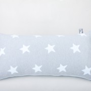 Baby's Only kussen achterkant grijs met blauw