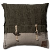 groen rib knit factory kussen