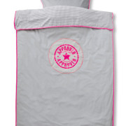 Cottonbaby dekbedovertrek met fluo stempel junior roze