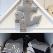 Baby's Only decoratie anker grijs