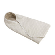 3064 Wikkeldoek Beige witte ster & beige