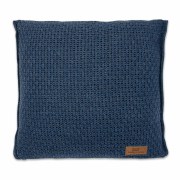 Baby's Only kussen 40x40 cm stoer uni jeans blauw voor