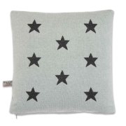 Baby's Only kussen 40x40cm. ster print antraciet grijs achter