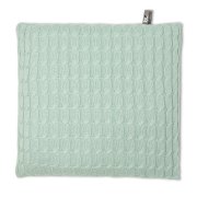 Baby’s Only kussen 40x40 cm kabel uni mint achter